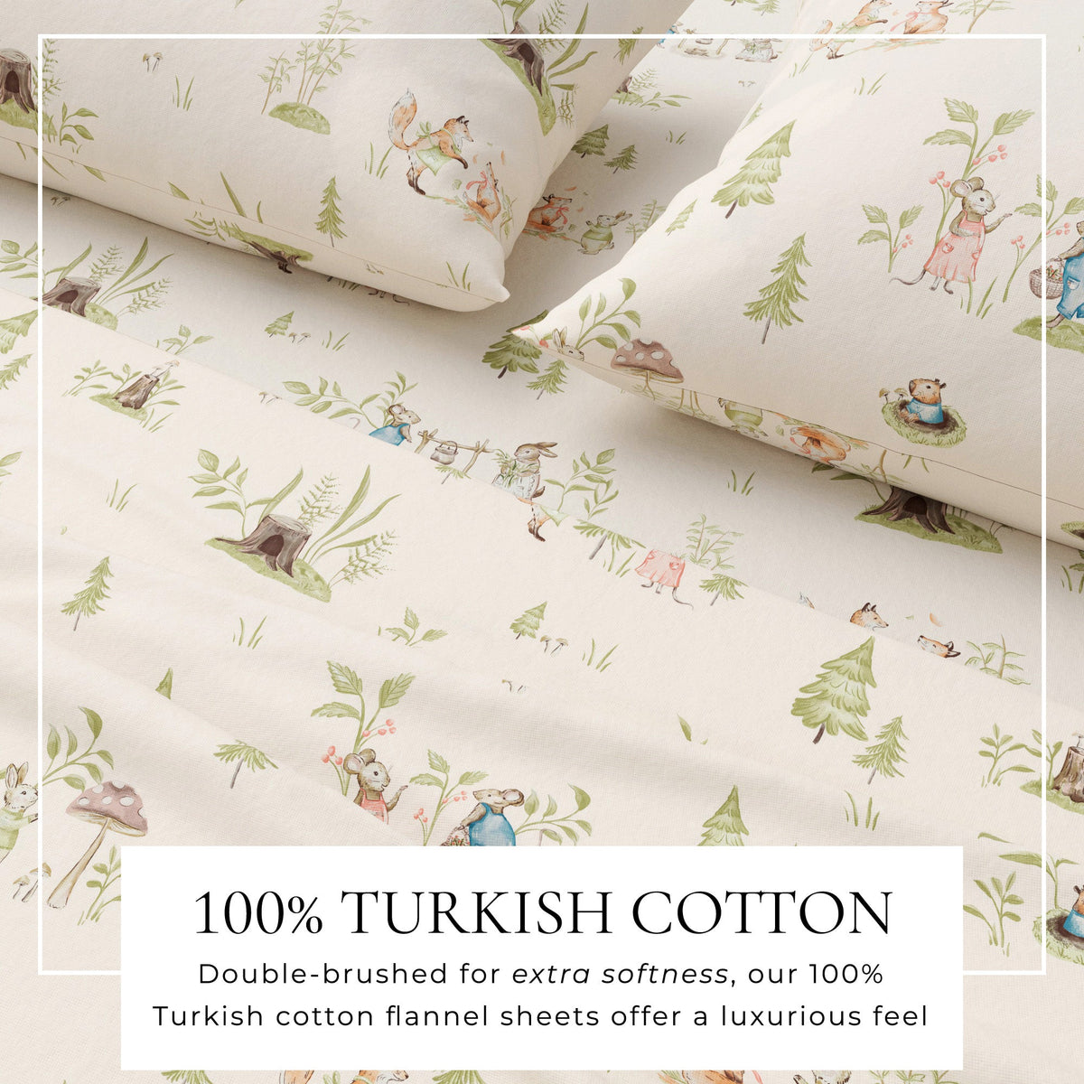Kids' Christmas Turkish Cotton Flannel Sheet Set – view 2