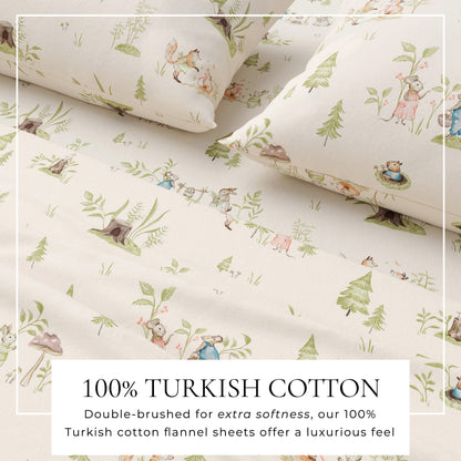 Kids' Christmas Turkish Cotton Flannel Sheet Set – view 2