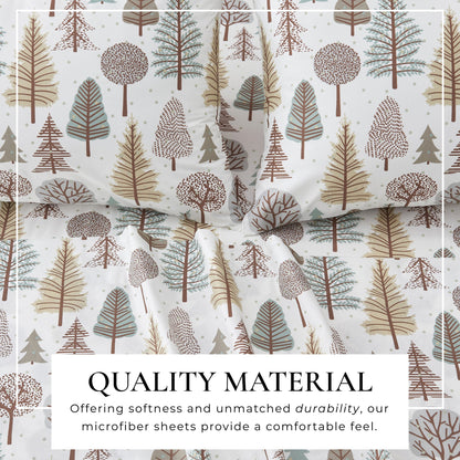 Lodge Print Microfiber Sheet Set – Mountain Ridge Collection – view 9
