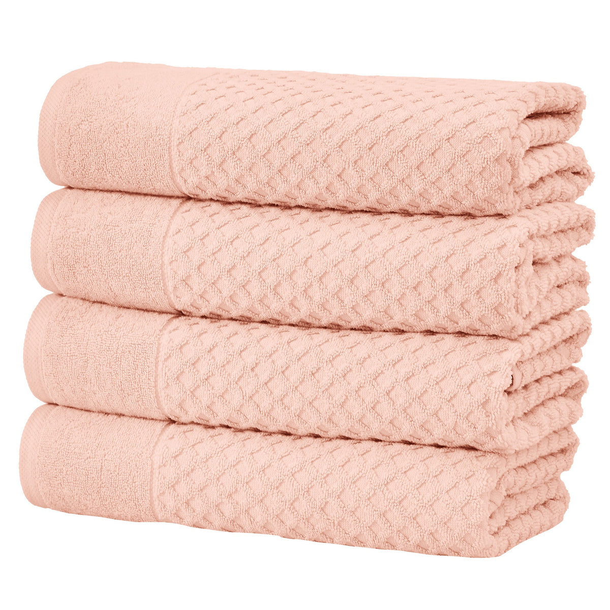 Cotton Diamond Waffle Weave Bath Towel Set – Grayson Collection – view 41