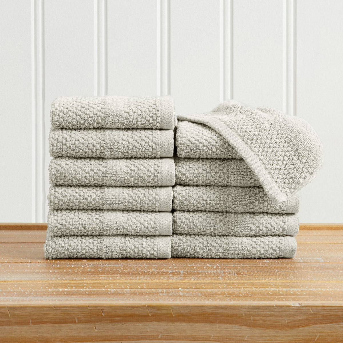 100% Cotton Rice Weave Textured Bath Towel Set – Marbella Collection – view 57