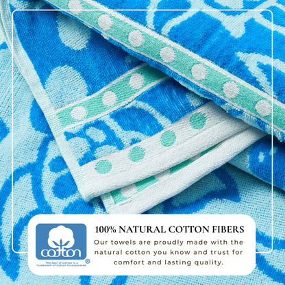 Maui Collection Cotton Velour Beach Towels, 30 x 60 Inch 2 or 4 Pack – view 45