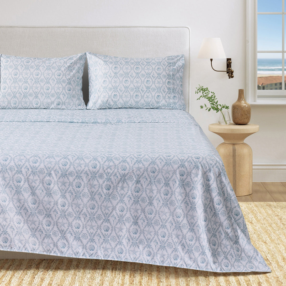 Coastal Printed Microfiber Sheet Set – Newport Collection – view 54