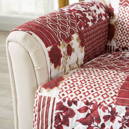 Reversible Patchwork Furniture Protector – Langdon Collection Sofa Cover – view 112