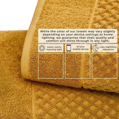 Cotton Diamond Waffle Weave Bath Towel Set – Grayson Collection – view 121