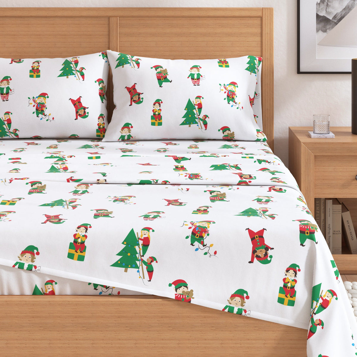 Turkish Cotton Christmas Flannel Sheets – Whittaker Holiday Prints – view 30