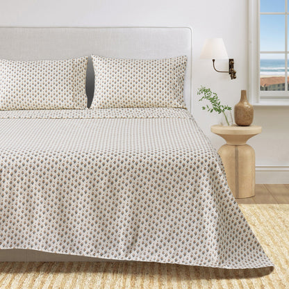 Watercolor Floral Microfiber Sheet Set – Delia Collection – view 68