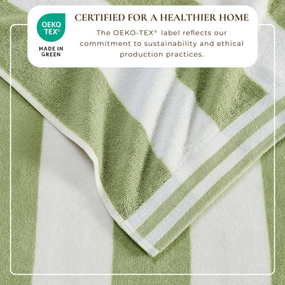 Pastel Striped Cabana Beach Towel – Edgartown Collection – view 98