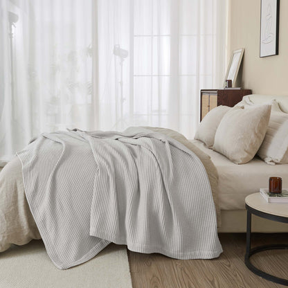 Mikala Collection 100% Cotton Waffle Weave Blanket – view 20