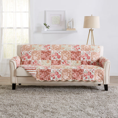 Reversible Floral Patchwork Furniture Protector – Maribel Collection – view 20