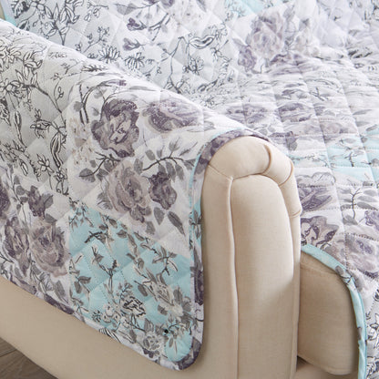Reversible Floral Patchwork Furniture Protector – Maribel Collection – view 54