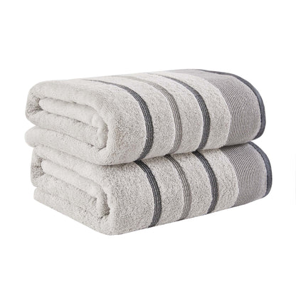 Decorative Cotton Stripe Bath Towel Set – Noelle Collection – view 96