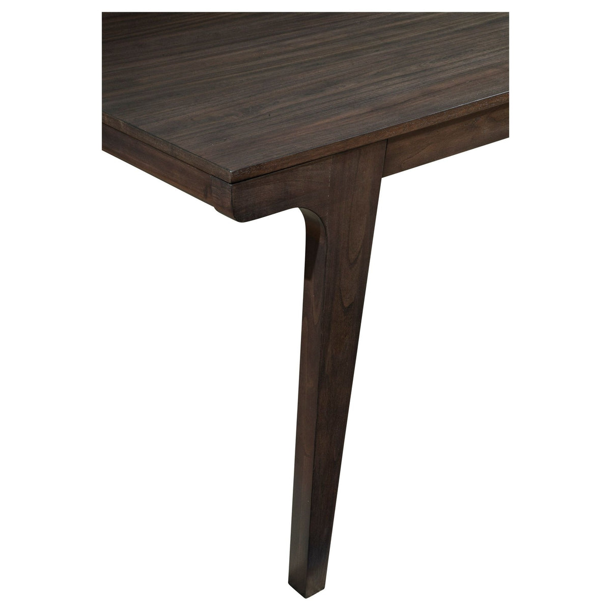 Olejo Classic Dining Table with Subtle Hardware, Chocolate Brown – view 4