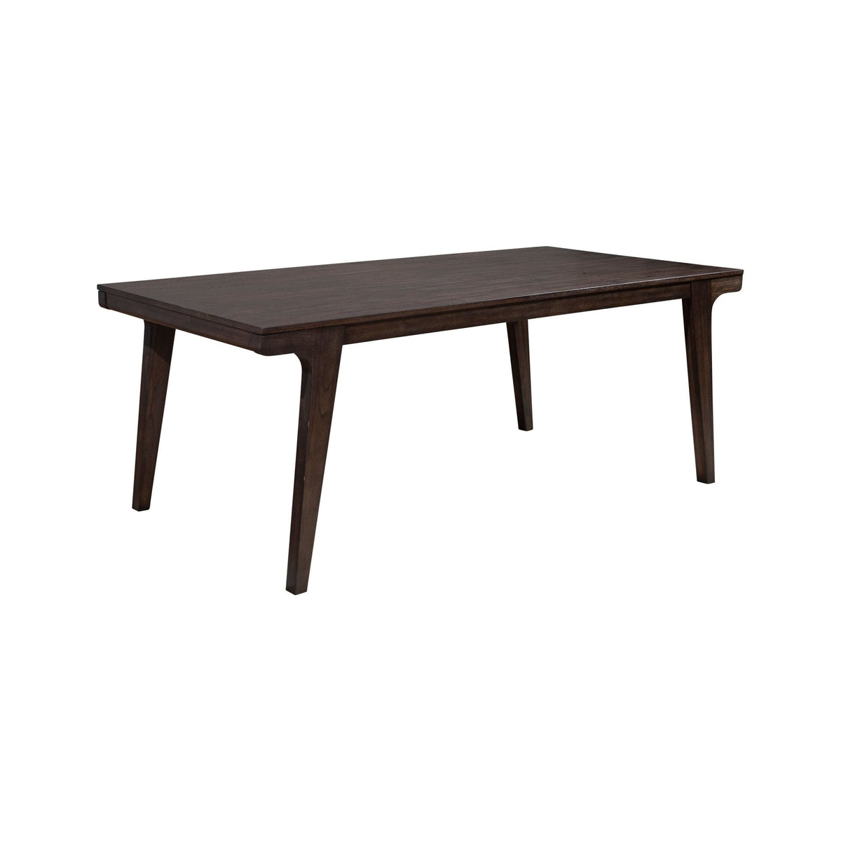 Olejo Classic Dining Table with Subtle Hardware, Chocolate Brown – view 2