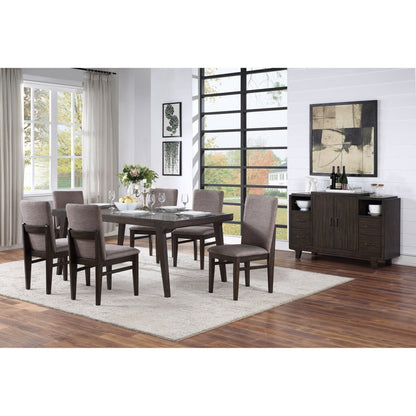 Olejo Dining Server in Chocolate Brown Finish – view 6