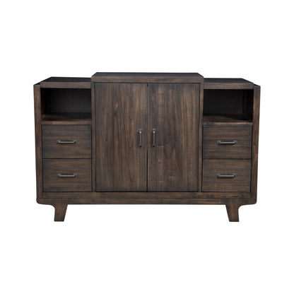 Olejo Dining Server in Chocolate Brown Finish – view 4