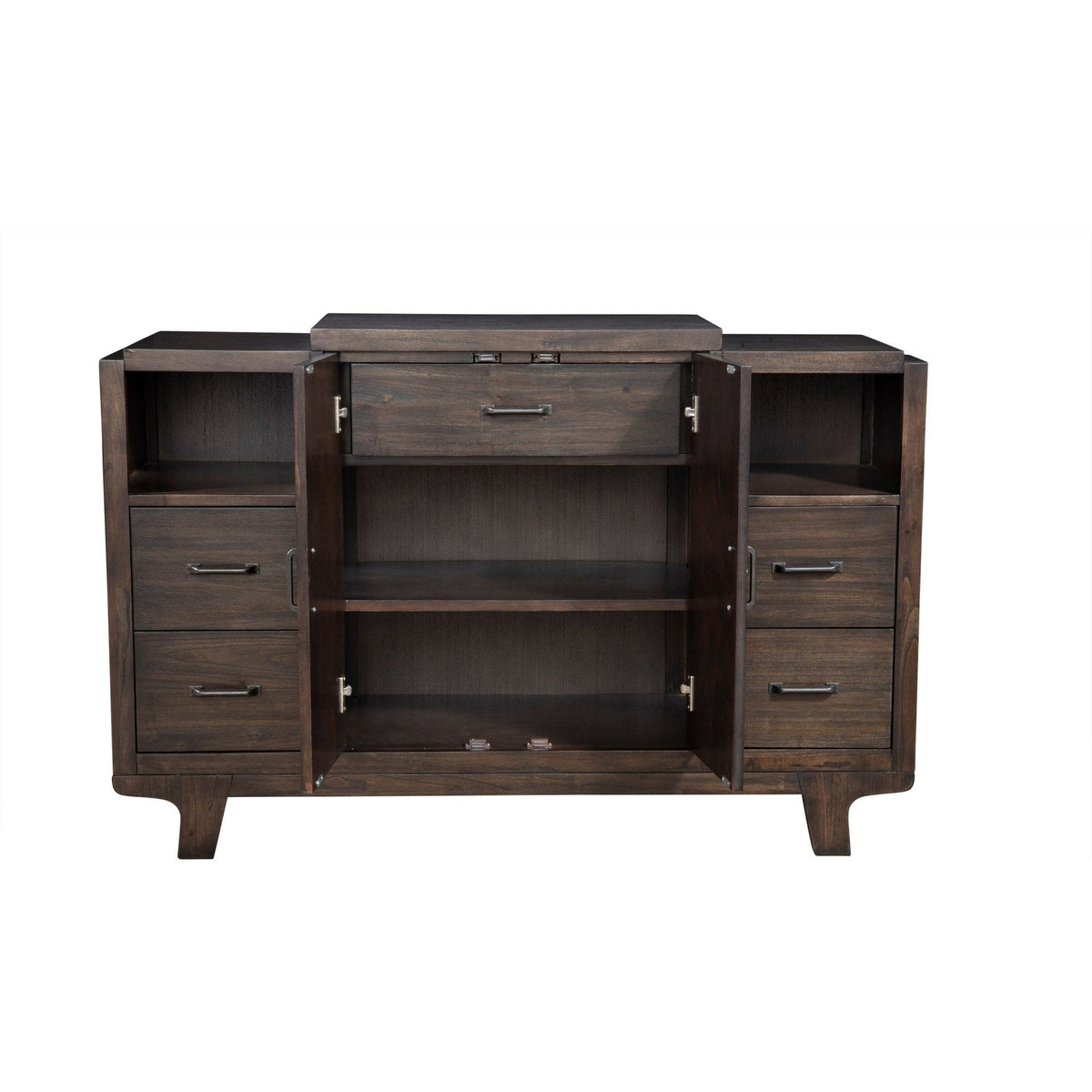 Olejo Dining Server in Chocolate Brown Finish – view 5