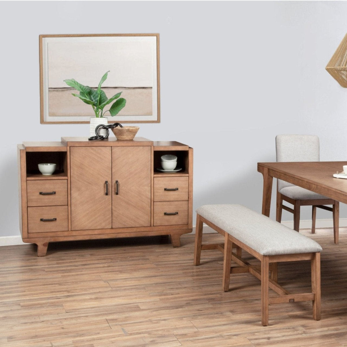 Olejo Dining Room Server and Buffet in Natural Finish – view 5