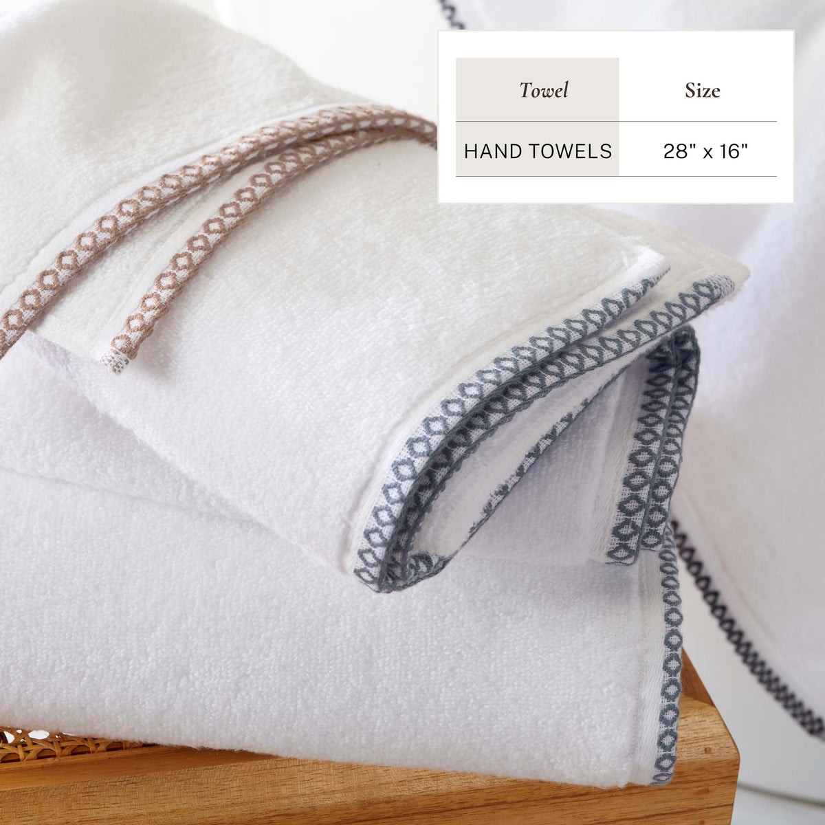 Valery Collection Border-Stitched Cotton 6-Piece Towel Set – view 42