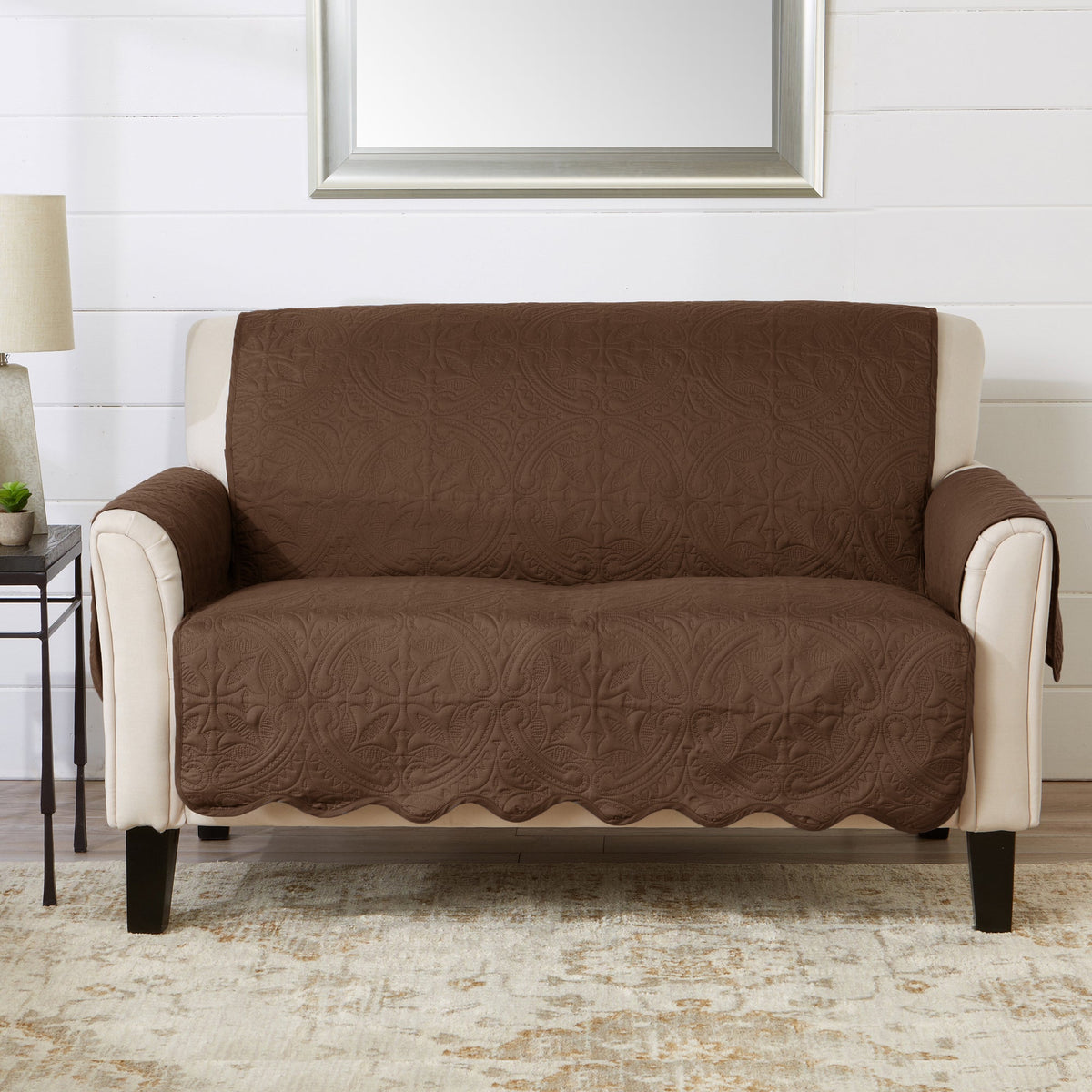 Medallion Stitch Furniture Protector – Elenor Collection Sofa Cover – view 109