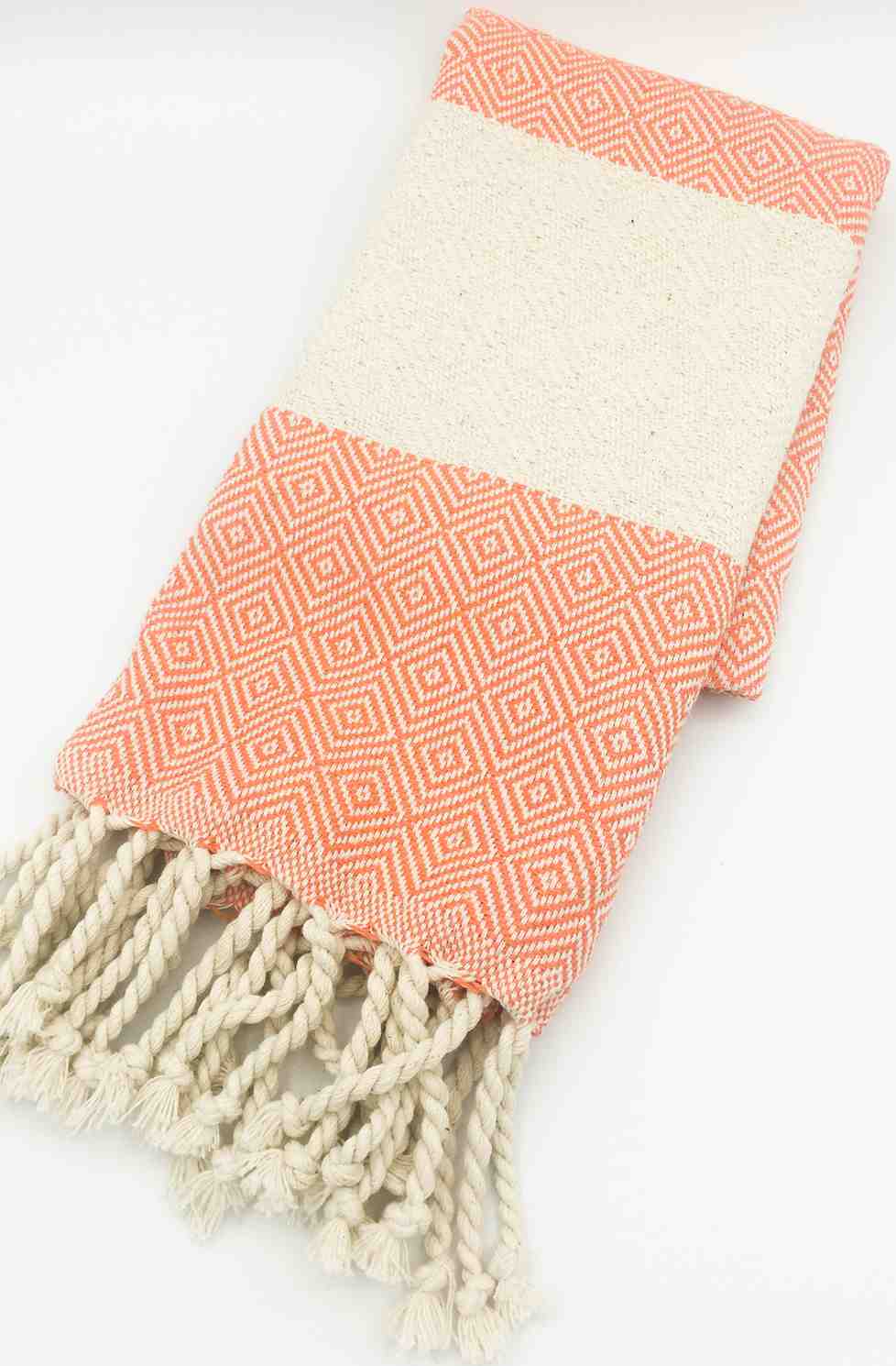 Diamond Weave Cotton Hand Towel, Oversized 16 x 36 Inch Kitchen Towel – view 9