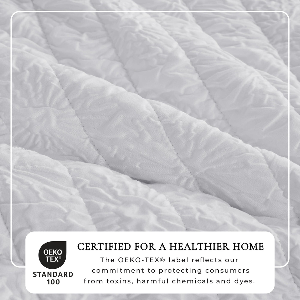 White Floral Embossed Reversible Quilt Set – Floral Microsculpt Collection – view 3