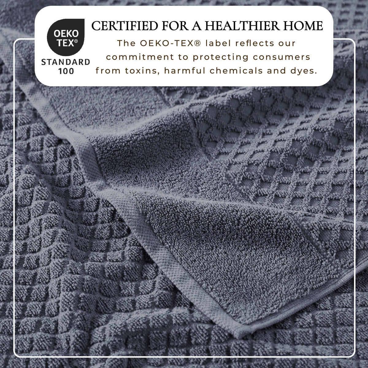 Cotton Diamond Waffle Weave Bath Towel Set – Grayson Collection – view 192
