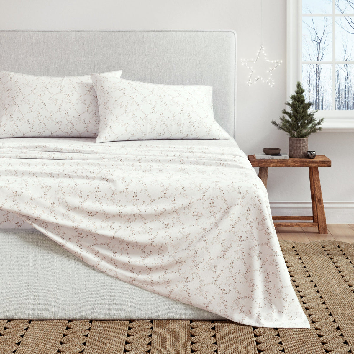 Turkish Cotton Flannel Sheet Set – Winter Floral Collection – view 19