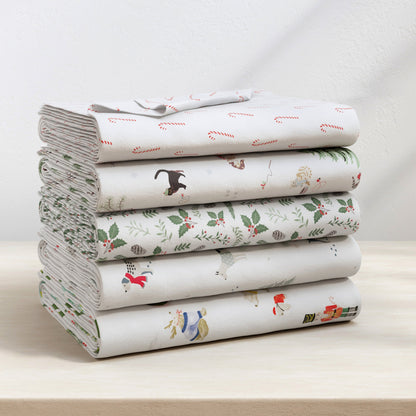 Turkish Cotton Christmas Flannel Sheet Set – Whittaker Collection – view 12