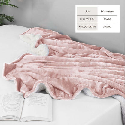 Sherpa Fleece Collection Velvet Plush Sherpa Bed Blanket, Reversible – view 18