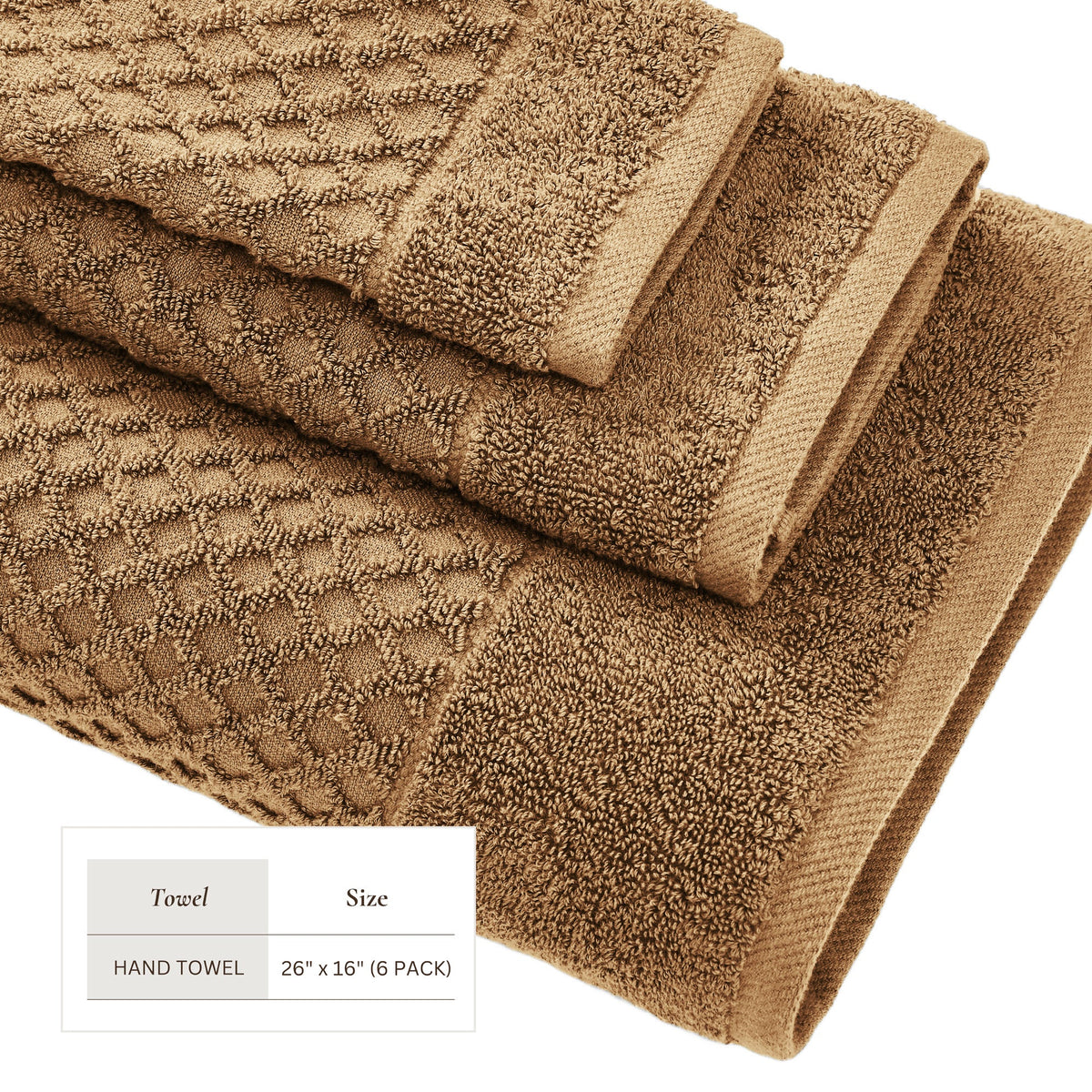 Cotton Diamond Waffle Weave Bath Towel Set – Grayson Collection – view 226