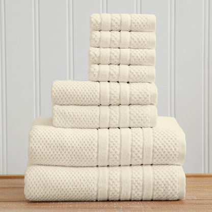 100% Cotton Checkered Jacquard Bath Towel Set – Giuliana Collection – view 22