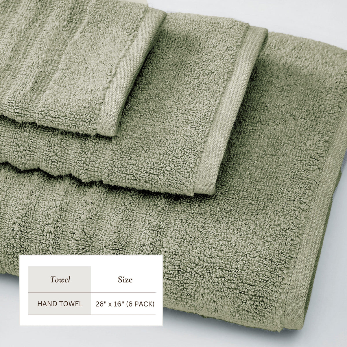 Karina Collection Luxury Combed Cotton Ribbed Bath Towel Set – view 160