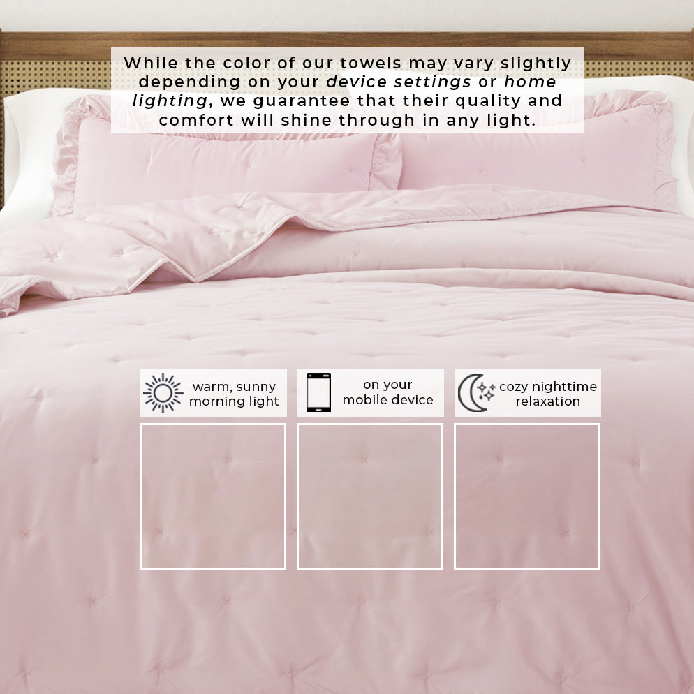 Dot Stitched Ruffled Edge Quilt Set – Dot-Ruffled Collection – view 18