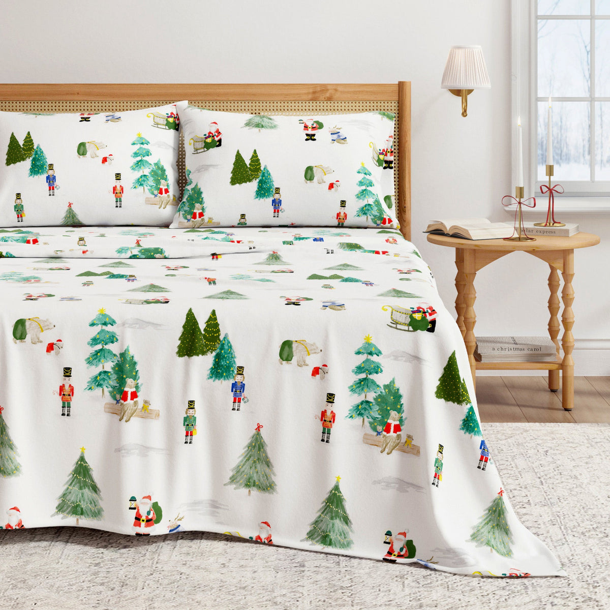 Turkish Cotton Christmas Flannel Sheet Set – Whittaker Collection – view 53