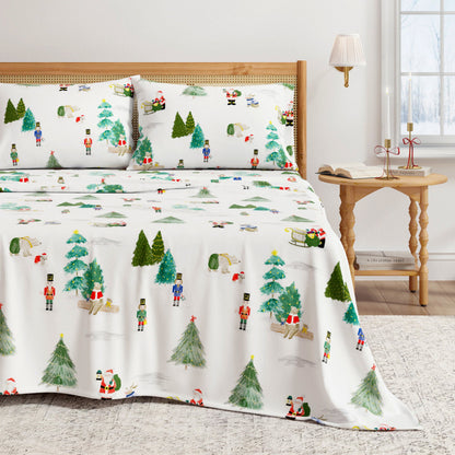Turkish Cotton Christmas Flannel Sheet Set – Whittaker Collection – view 53