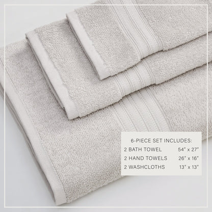 Cooper Collection Cotton Terry Bath Towel Set, Lightweight and Soft – view 132