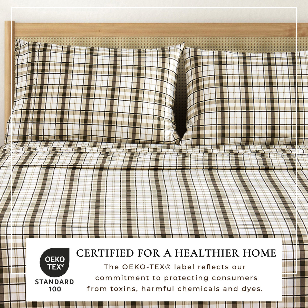 Brushed Microfiber Printed Sheet Set – Baylor Collection – view 35