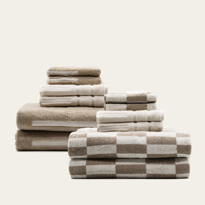 Pietra Australian Cotton Towels with Checkered Design, 600 GSM – view 31