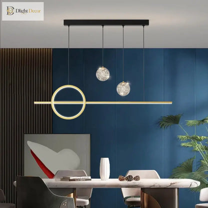 Contemporary LED Linear Pendant Light for Kitchen Island – view 3