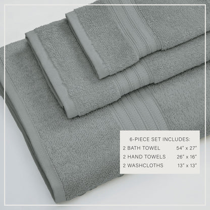 Cooper Collection Cotton Terry Bath Towel Set, Lightweight and Soft – view 117