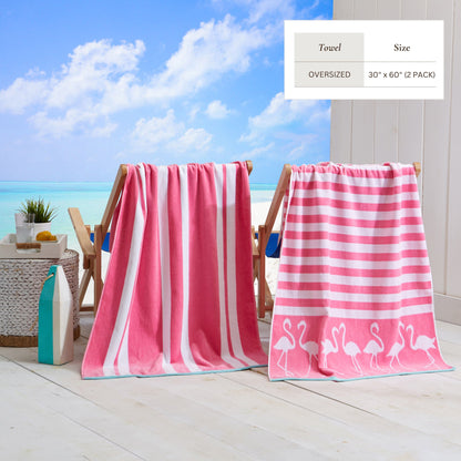 Maui Collection Cotton Velour Beach Towels, 30 x 60 Inch 2 or 4 Pack – view 29