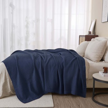 Mikala Collection 100% Cotton Waffle Weave Blanket – view 30