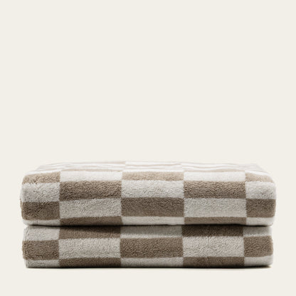 Pietra Australian Cotton Towels with Checkered Design, 600 GSM – view 11