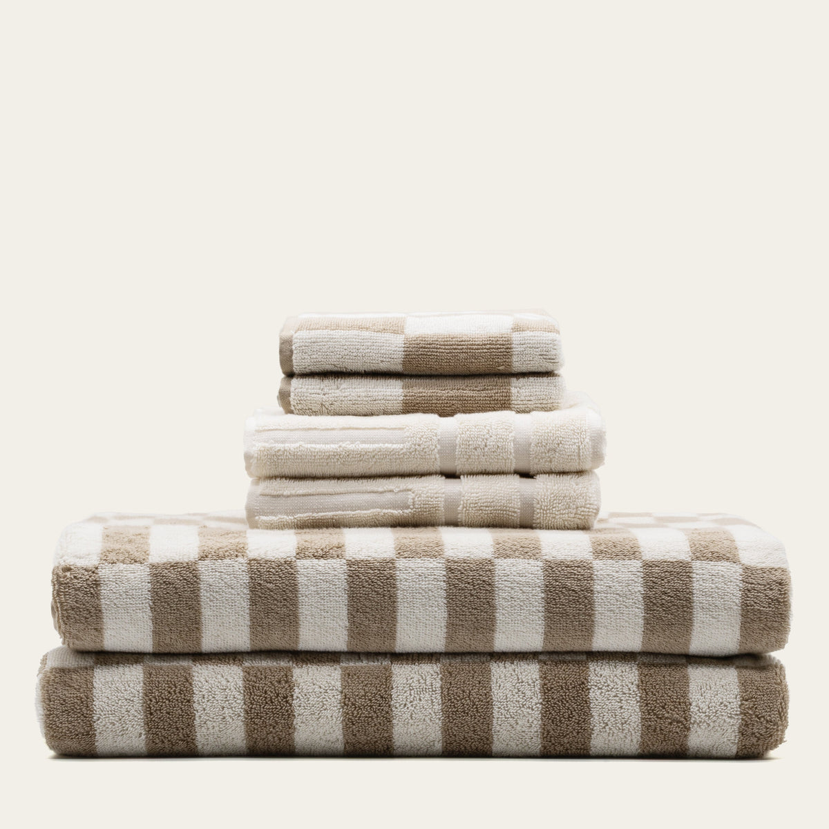 Pietra Australian Cotton Towels with Checkered Design, 600 GSM – view 7