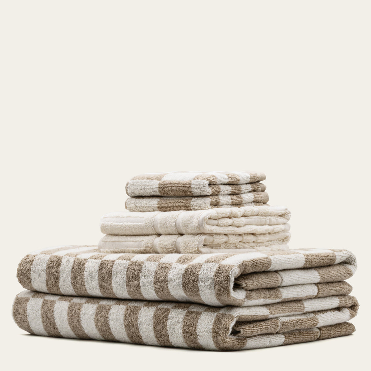 Pietra Australian Cotton Towels with Checkered Design, 600 GSM – view 9
