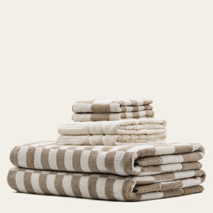 Pietra Australian Cotton Towels with Checkered Design, 600 GSM – view 9