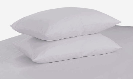 Polyester Cloud White Pillowcases, Set of 2