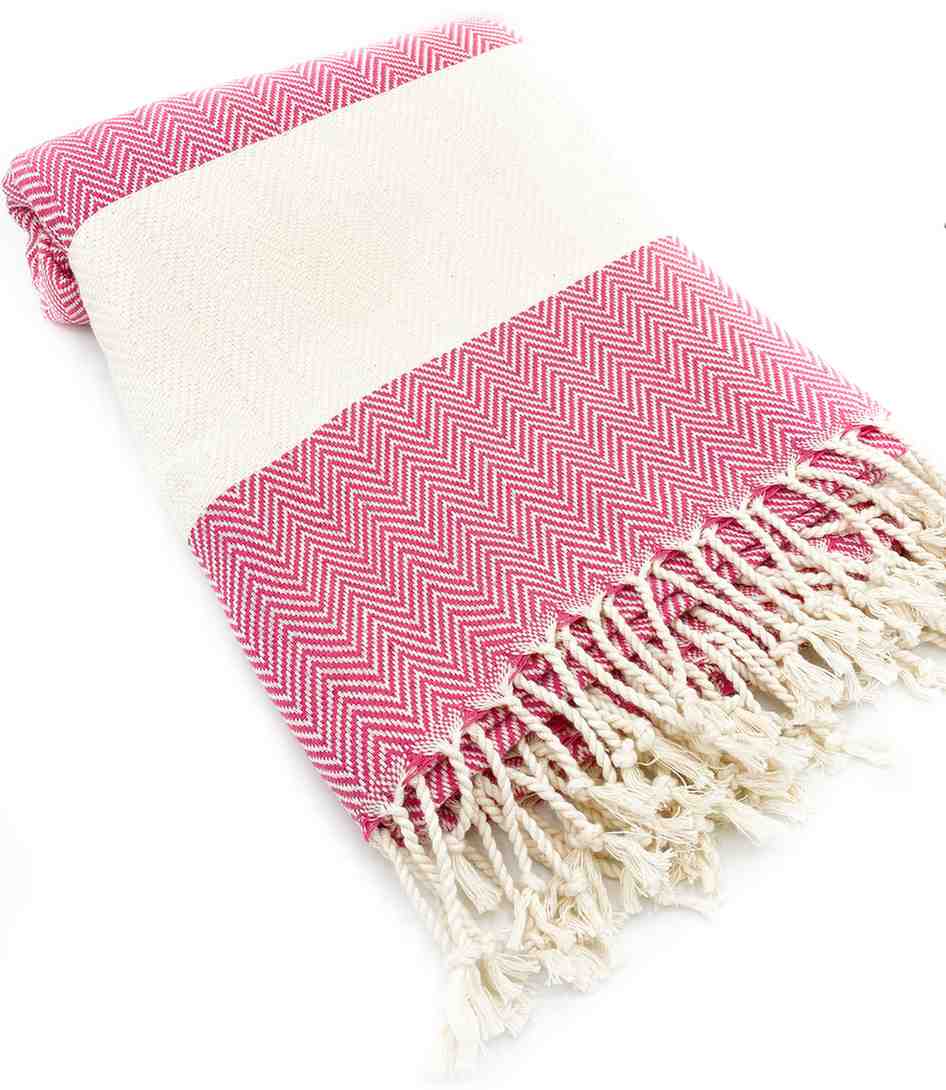 Herringbone Turkish Cotton Towel, Oversized 38 x 72 Inch Bath and Beach – view 20