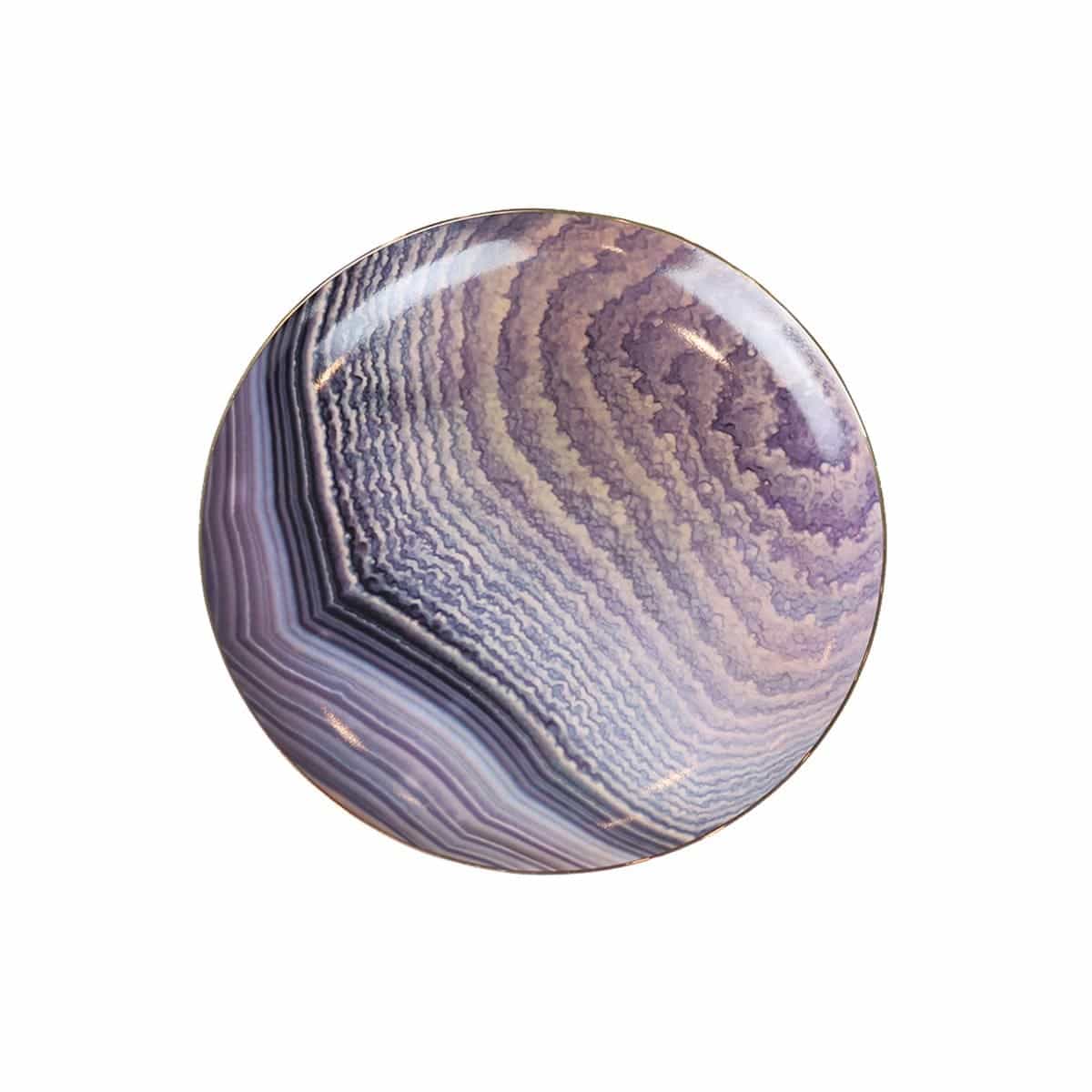Amethyst Agate Fine Bone China Salad Plates, Set of 4 – view 3